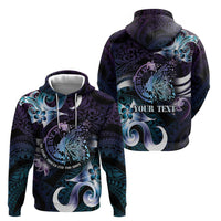 Personalised Polynesia Suicide Prevention Awareness Zip Hoodie No Story Should End Too Soon
