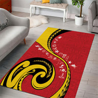 Papua New Guinea Independence Area Rug Special Style Red Version LT05 - Polynesian Pride