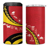 Papua New Guinea Independence 4 in 1 Can Cooler Tumbler Special Style Red Version LT05 One Size: 16 oz Red - Polynesian Pride