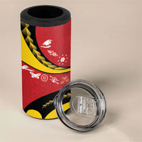 Papua New Guinea Independence 4 in 1 Can Cooler Tumbler Special Style Red Version LT05 - Polynesian Pride