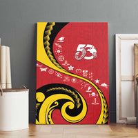 Papua New Guinea Independence Canvas Wall Art Special Style Red Version LT05 - Polynesian Pride
