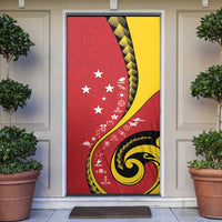 Papua New Guinea 50th Independence Anniversary Door Cover Special Style Red Version LT05 Red - Polynesian Pride