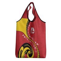 Papua New Guinea Independence Grocery Bag Special Style Red Version LT05 - Polynesian Pride