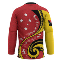 Papua New Guinea 50th Independence Anniversary Hockey Jersey Special Style Red Version LT05 - Polynesian Pride