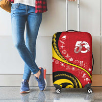 Papua New Guinea Independence Luggage Cover Special Style Red Version LT05 - Polynesian Pride