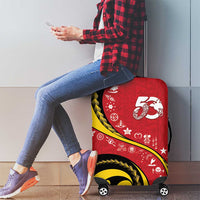 Papua New Guinea Independence Luggage Cover Special Style Red Version LT05 - Polynesian Pride
