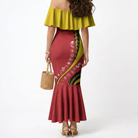 Papua New Guinea Independence Mermaid Dress Special Style Red Version LT05 - Polynesian Pride