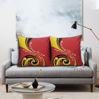 Papua New Guinea 50th Independence Anniversary Pillow Cover Special Style Red Version LT05 - Polynesian Pride