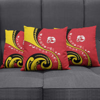 Papua New Guinea 50th Independence Anniversary Pillow Cover Special Style Red Version - Polynesian Pride