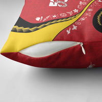 Papua New Guinea 50th Independence Anniversary Pillow Cover Special Style Red Version LT05 - Polynesian Pride