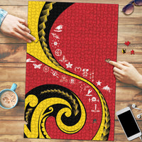 Papua New Guinea 50th Independence Anniversary Puzzle Special Style Red Version LT05 Red - Polynesian Pride