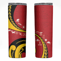 Papua New Guinea Independence Skinny Tumbler Special Style Red Version LT05 Red - Polynesian Pride