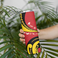 Papua New Guinea Independence Skinny Tumbler Special Style Red Version LT05 - Polynesian Pride