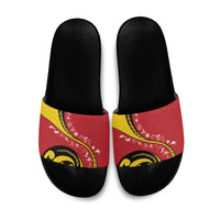 Papua New Guinea 50th Independence Anniversary Slide Sandals Special Style Red Version LT05 Red - Polynesian Pride