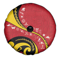 Papua New Guinea Independence Spare Tire Cover Special Style Red Version LT05 - Polynesian Pride
