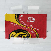 Papua New Guinea Independence Tablecloth Special Style Red Version LT05 Red - Polynesian Pride