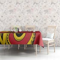 Papua New Guinea 50th Independence Anniversary Tablecloth Special Style Red Version - Polynesian Pride