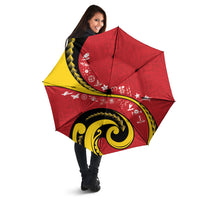 Papua New Guinea 50th Independence Anniversary Umbrella Special Style Red Version LT05 - Polynesian Pride