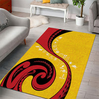 Papua New Guinea Independence Area Rug Special Style Yellow Version LT05 - Polynesian Pride