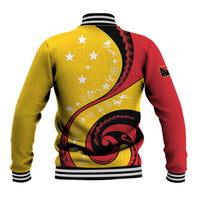 Papua New Guinea Independence Baseball Jacket Special Style Yellow Version LT05 - Polynesian Pride
