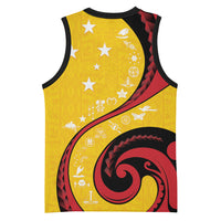 Papua New Guinea 50th Independence Anniversary Basketball Jersey Special Style Yellow Version LT05 - Polynesian Pride