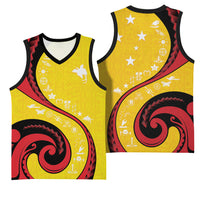 Papua New Guinea 50th Independence Anniversary Basketball Jersey Special Style Yellow Version LT05 - Polynesian Pride