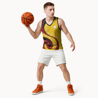 Papua New Guinea 50th Independence Anniversary Basketball Jersey Special Style Yellow Version LT05 - Polynesian Pride