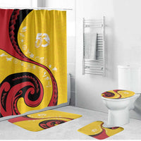 Papua New Guinea 50th Independence Anniversary Bathroom Set Special Style Yellow Version - Polynesian Pride