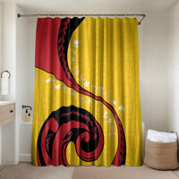 Papua New Guinea Independence Bathroom Set Special Style Yellow Version LT05 Shower Curtain Only Yellow - Polynesian Pride