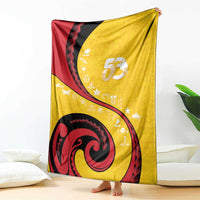Papua New Guinea Independence Blanket Special Style Yellow Version LT05 - Polynesian Pride