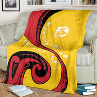 Papua New Guinea Independence Blanket Special Style Yellow Version LT05 - Polynesian Pride