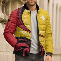 Papua New Guinea Independence Bomber Puffer Jacket Special Style Yellow Version LT05 - Polynesian Pride