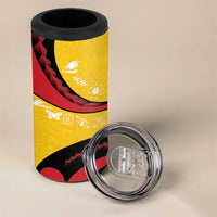 Papua New Guinea Independence 4 in 1 Can Cooler Tumbler Special Style Yellow Version LT05 - Polynesian Pride