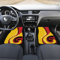 Papua New Guinea Independence Car Mats Special Style Yellow Version LT05 Set 2pcs - Front Yellow - Polynesian Pride