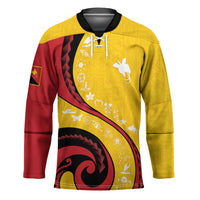 Papua New Guinea Independence Hockey Jersey Special Style Yellow Version LT05 Unisex Yellow - Polynesian Pride