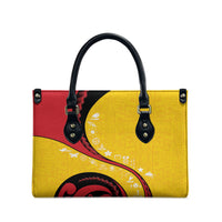 Papua New Guinea Independence Leather Bag Special Style Yellow Version LT05 - Polynesian Pride