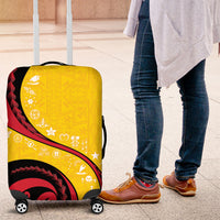 Papua New Guinea Independence Luggage Cover Special Style Yellow Version LT05 Yellow - Polynesian Pride