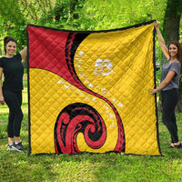 Papua New Guinea 50th Independence Anniversary Quilt Special Style Yellow Version - Polynesian Pride