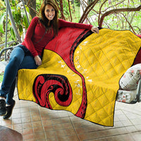 Papua New Guinea Independence Quilt Special Style Yellow Version LT05 - Polynesian Pride