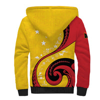 Papua New Guinea Independence Sherpa Hoodie Special Style Yellow Version LT05 - Polynesian Pride