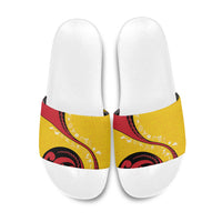 Papua New Guinea 50th Independence Anniversary Slide Sandals Special Style Yellow Version LT05 - Polynesian Pride
