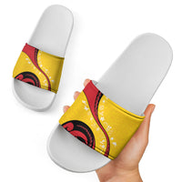 Papua New Guinea 50th Independence Anniversary Slide Sandals Special Style Yellow Version LT05 - Polynesian Pride