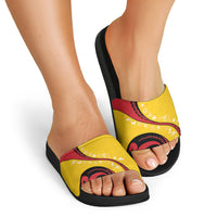 Papua New Guinea 50th Independence Anniversary Slide Sandals Special Style Yellow Version LT05 - Polynesian Pride