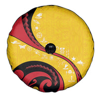 Papua New Guinea Independence Spare Tire Cover Special Style Yellow Version LT05 - Polynesian Pride