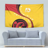 Papua New Guinea 50th Independence Anniversary Tapestry Special Style Yellow Version - Polynesian Pride