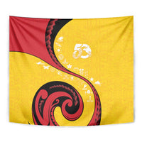 Papua New Guinea 50th Independence Anniversary Tapestry Special Style Yellow Version - Polynesian Pride