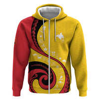 Papua New Guinea Independence Zip Hoodie Special Style Yellow Version LT05 Zip Hoodie Yellow - Polynesian Pride
