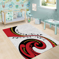 Papua New Guinea Independence Area Rug Special Style White Version LT05 - Polynesian Pride