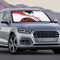 Papua New Guinea 50th Independence Anniversary Auto Sun Shade Special Style White Version - Polynesian Pride