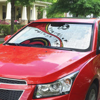 Papua New Guinea 50th Independence Anniversary Auto Sun Shade Special Style White Version - Polynesian Pride